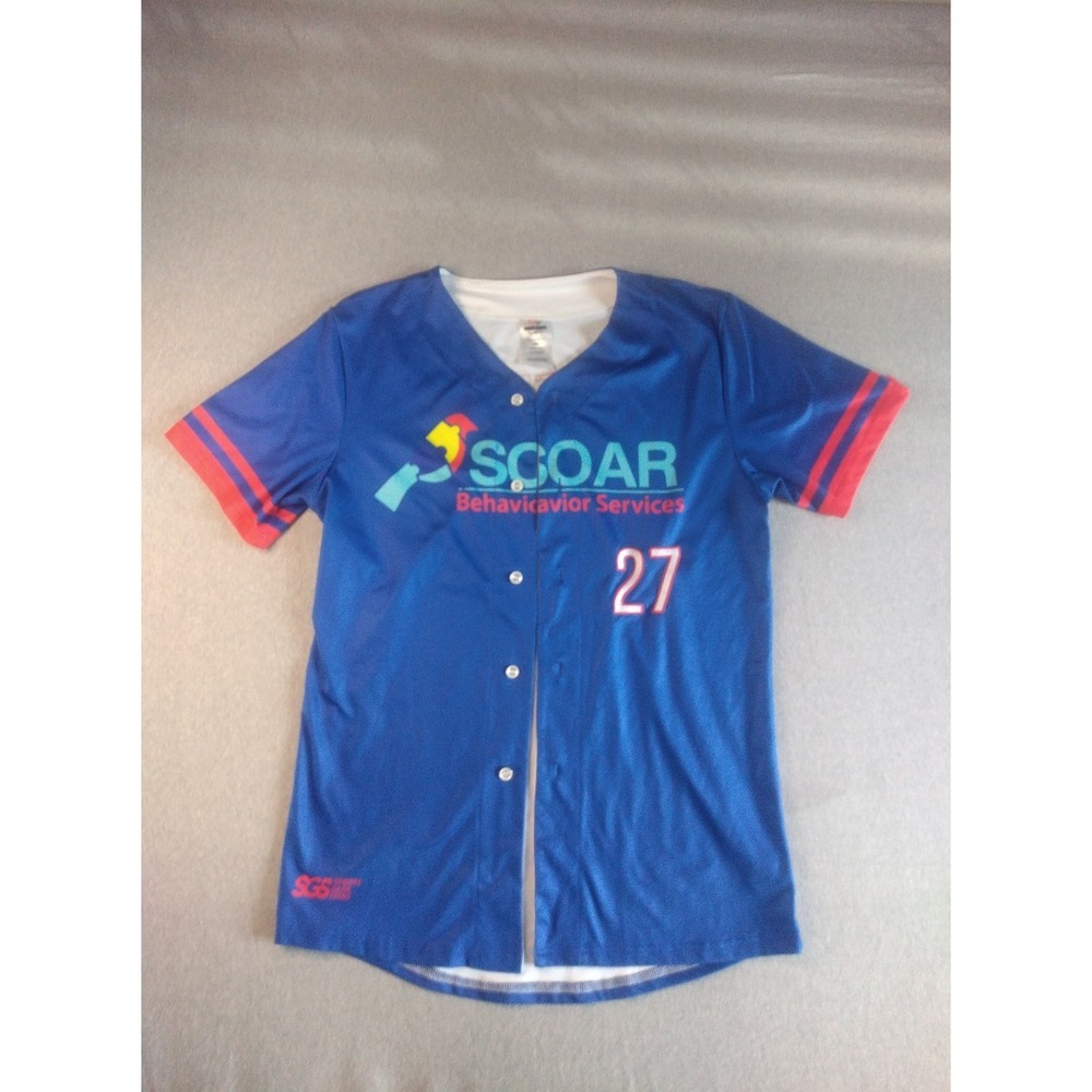 Sports Gear Swag Behavior Services Jersey Button Up Size S - Picture 3 of 14
